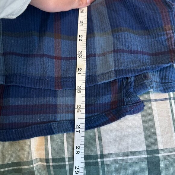 Prana Navy and Red Plaid Button Down Shirt - Picture 11 of 11